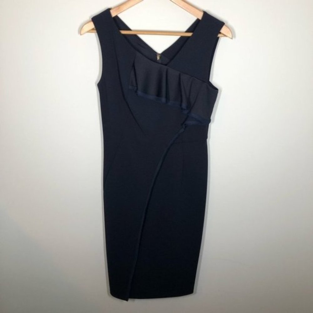 Donna Karan New York Navy Blue Shift  Dress Size 2